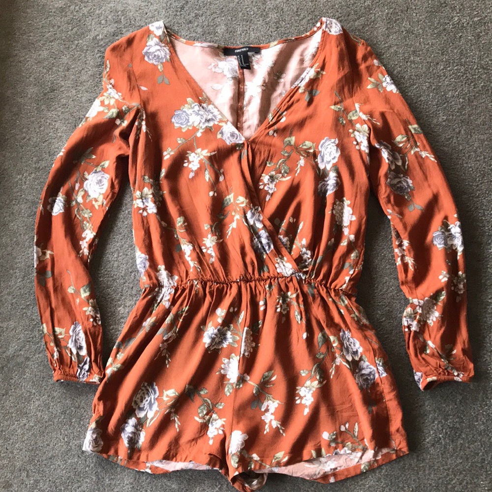 Forever 21 long sleeve romper